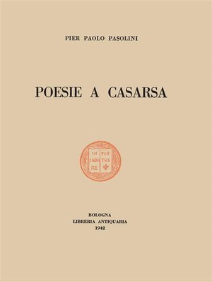 cover image of Poesie a Casarsa